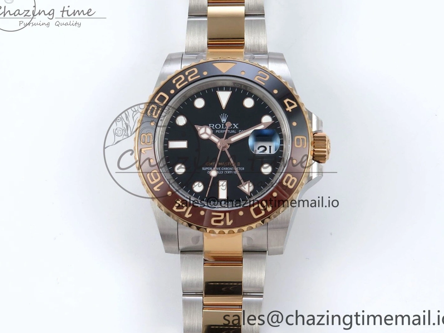 0410 StreetReady GMT-Master II 126711 CHNR Black Brown Ceramic 904L Steel EWE 1:1 Best Edition on Oyster Strap EWE3285 V 819